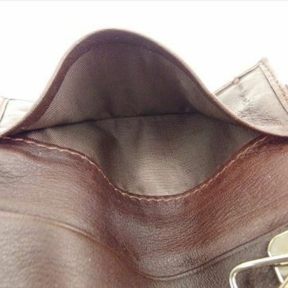 AUTH Prada Key case Key holder Logo Brown Silver leather Mens - Picture 8 of 8